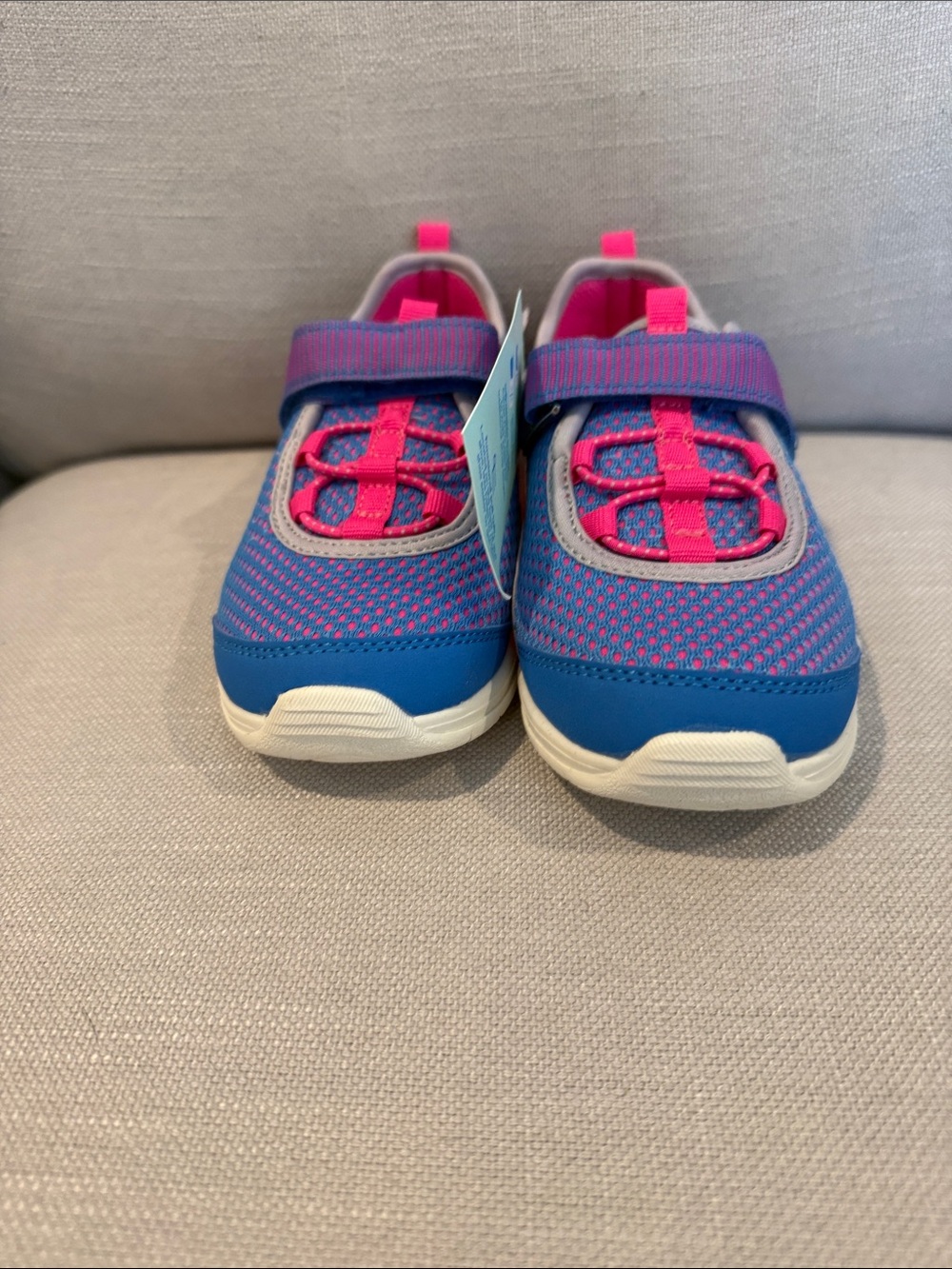 Stride Rite Blue and Pink Active Mesh Sneakers for Kids